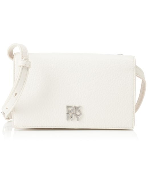 DKNY White Etta Wallet Crossbody