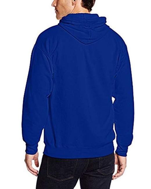 hanes navy blue zip up hoodie