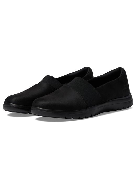 Skechers On The Go Flex W Sparkle Gore Flat Shoes in Black Lyst UK