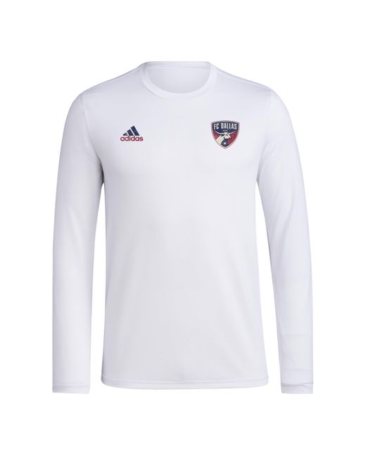 Adidas Blue Size Long Sleeve Pre-game T-shirt for men