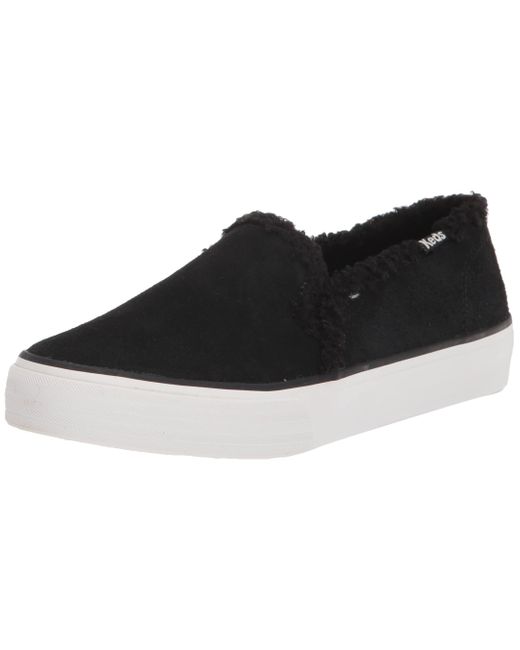 keds double decker suede black