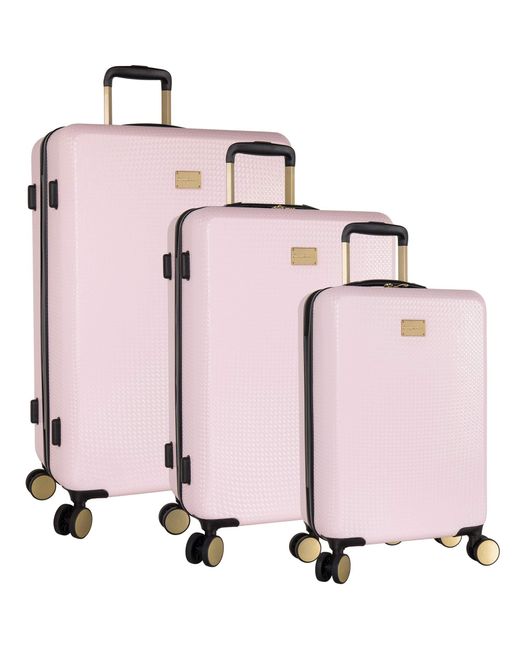 Tommy Bahama Pink 3 Piece Spinner Luggage Set