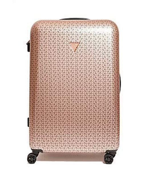 Guess luggage best sale pink