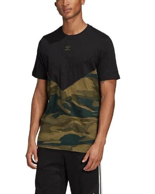 adidas Sportswear Camouflage Short Sleeve T-shirt in Black for Men | Lyst