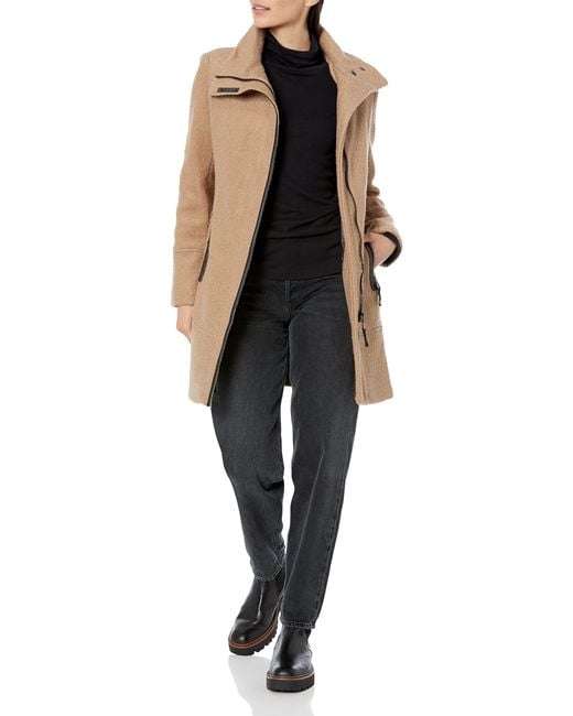 Calvin Klein Black Cw752252 Wool Blend Coat