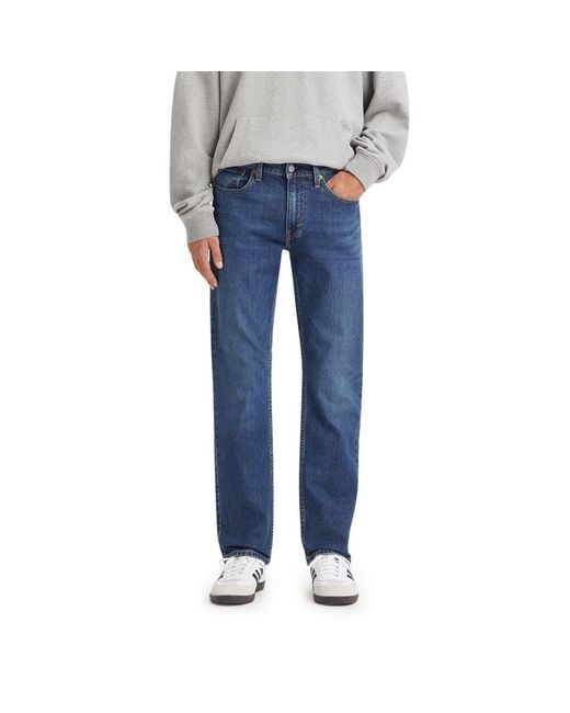 Levi's Blue 514 Straight Fit Cut Jeans for men