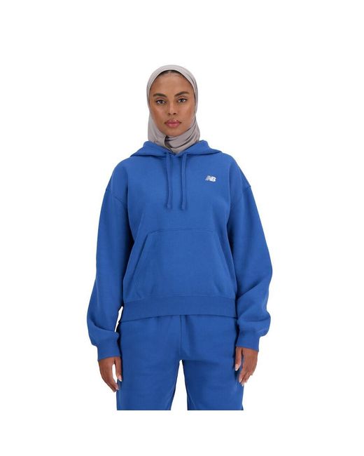 New Balance Blue Sport Essentials Fleece Hoodie