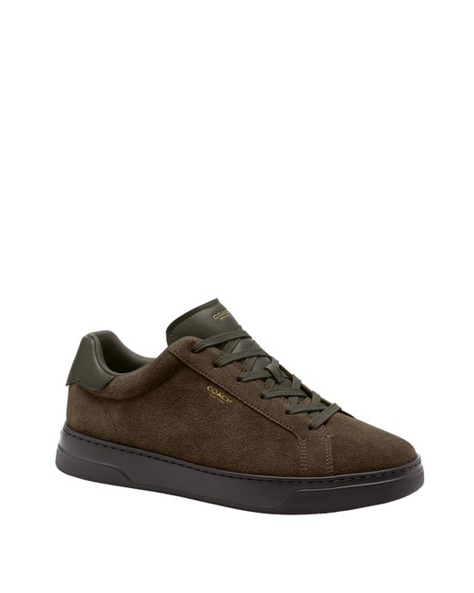 COACH Brown High Line Sneaker In Suede for men