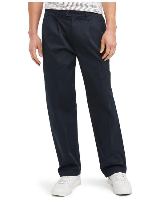 Tommy Hilfiger Blue New School Prep Pleated Chino for men