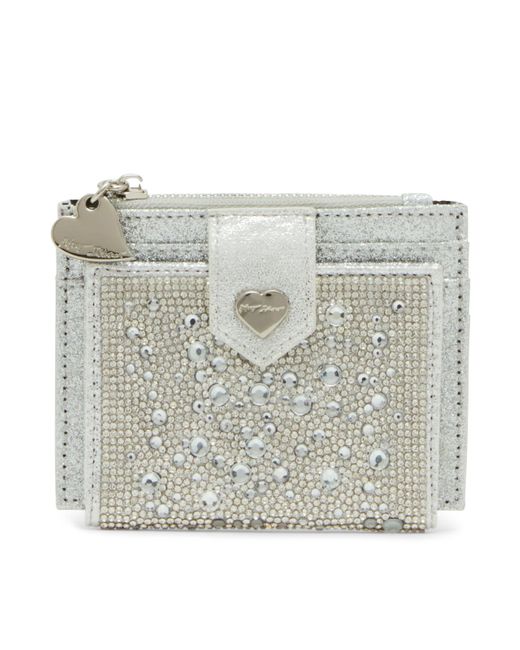 Betsey Johnson Metallic Bling It On Bifold Wallet