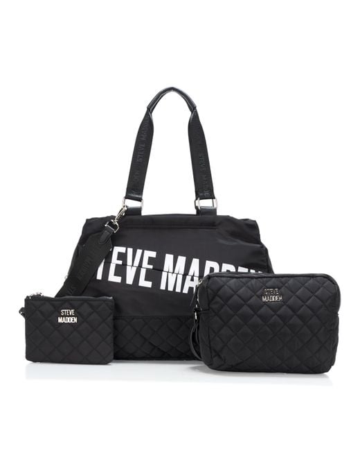 Steve Madden Black BSASHA Weekender Set