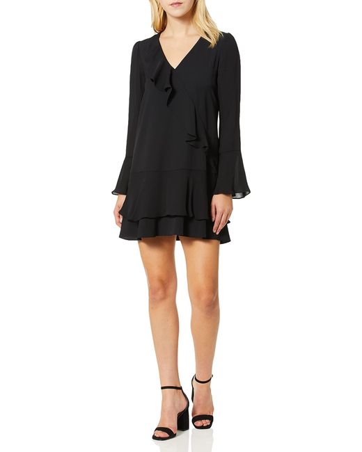 Parker Neave Long Sleeve V-neck Ruffle 