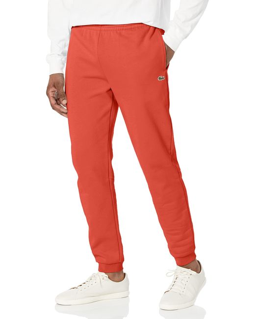 Lacoste Red Solid Fleece Jogger for men