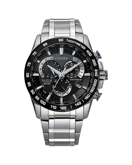 Citizen Eco-drive Pcat Quartz Watch in Silver-Tone (Metallic) for 