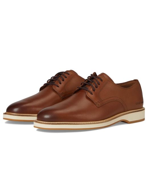 Cole Haan Brown Morse Grand Plain Toe Oxford for men