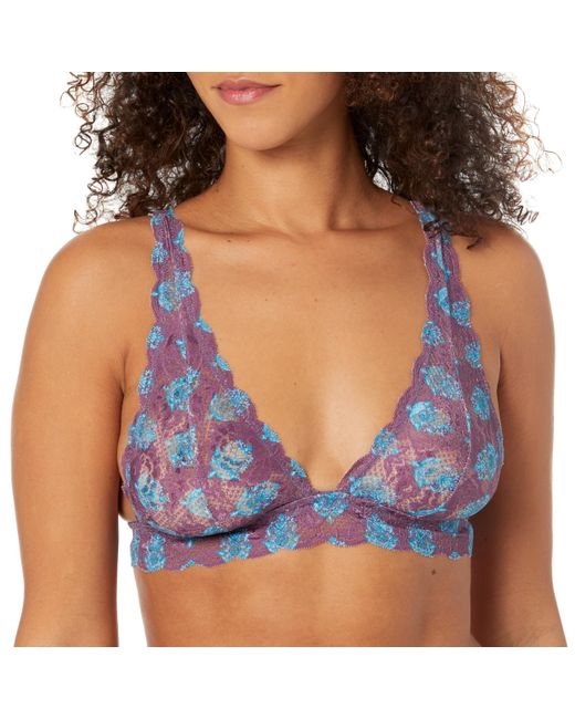Cosabella Blue Say Never Printed Tall Triangle Bralette