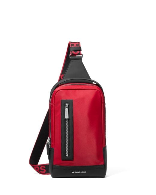 Michael Kors Red Malone A-line Sling Pack for men