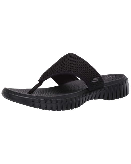 skechers go go max flip flops