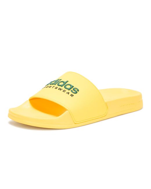Sandales de douche Adilette pour homme Adidas en coloris Yellow