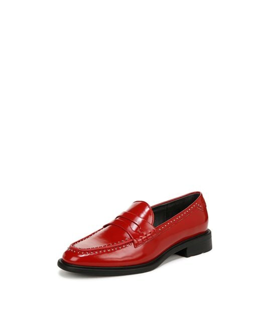 Franco Sarto S Eden Loafer Crimson Red Studs 5.5 M Lyst