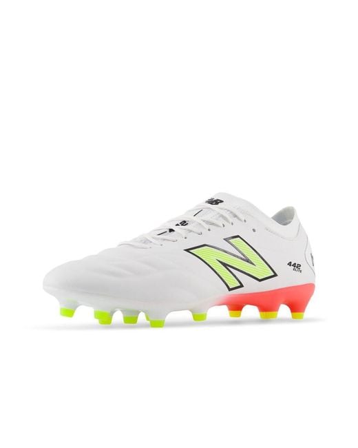 New Balance 442 Elite Fg V2 Soccer Shoe in White for Men | Lyst
