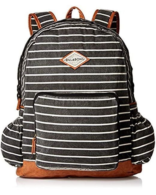 Billabong Black Home Abroad Canvas Backpack