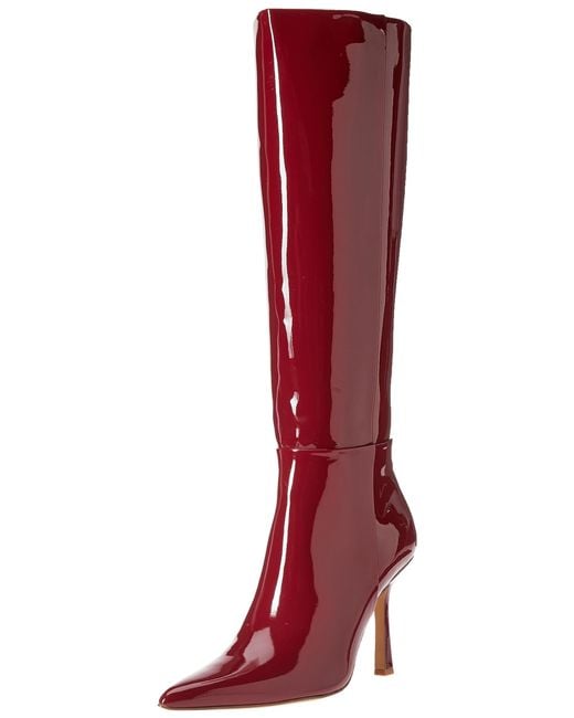 The Drop Red Gemini Tall Heeled Boot