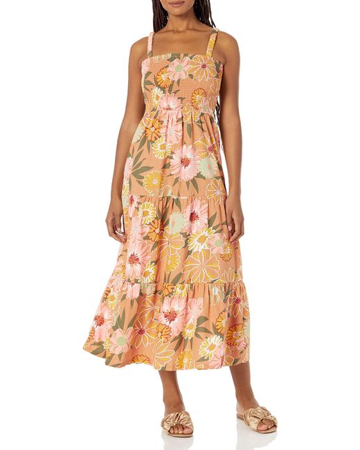 Roxy Multicolor Womens Sunnier Shores Maxi Casual Dress