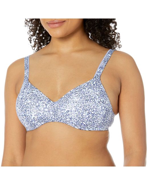 Hanes Blue Ultimate Comfortblend T-shirt Bra With Convertible Straps