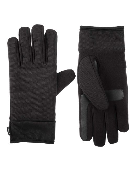 Isotoner Fleece Stretch Touchscreen Gloves With Water Repellent