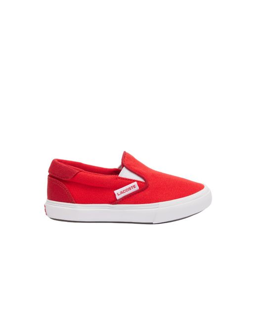 Lacoste Red Jump Serve Slip Sneaker