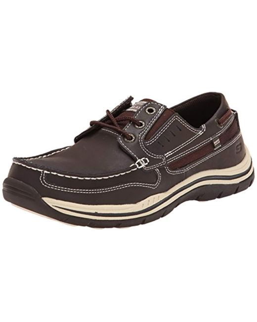 Skechers Brown Usa Expected Gembel Relax Fit Oxford for men