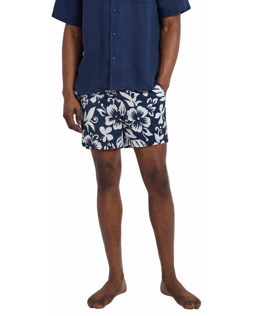 Onia Blue Charles 5" Swim Trunk-tropical Floral-deep Navy Multi-l for men