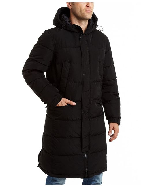 Vince Camuto Long Insulated Warm Winter Coat Parka in Black for Men ...