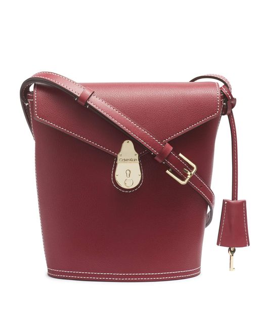 calvin klein lock flap crossbody
