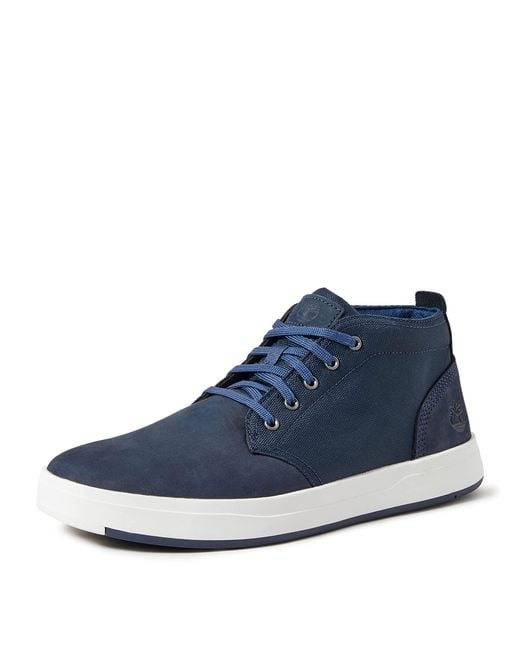 Timberland Blue Davis Square F/l High-top Sneakers for men