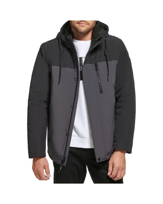 Calvin Klein Arctic Faille 3 In 1 Systems Jacket in Iron (Gray) for Men ...
