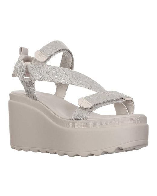 Guess Gray Ocilia Wedge Sandal