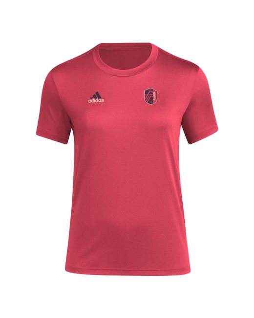 Adidas Pink St. Louis City Sc Local Stoic Short Sleeve Pre-game T-shirt
