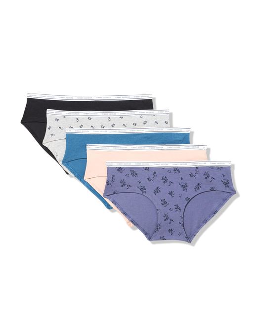Tommy Hilfiger Women's Blue S Classic Cotton Hipster Underwear