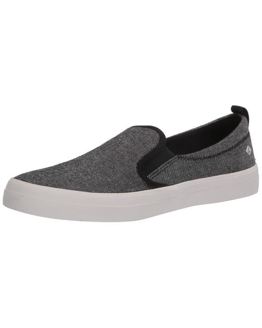 sperry crest twin gore black