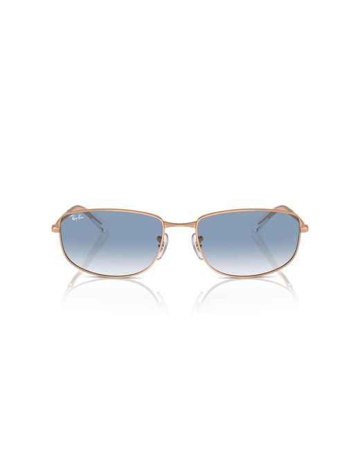 Ray-Ban Black Rb3732 Rectangular Sunglasses