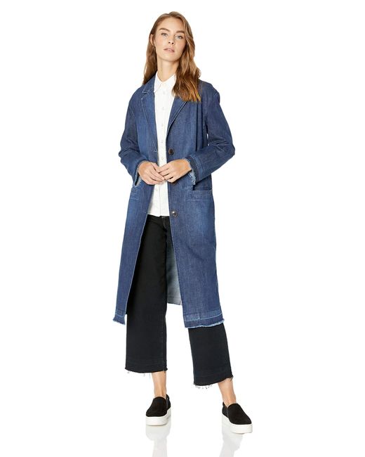 Levi's Raw Edge Duster Jacket in Blue | Lyst