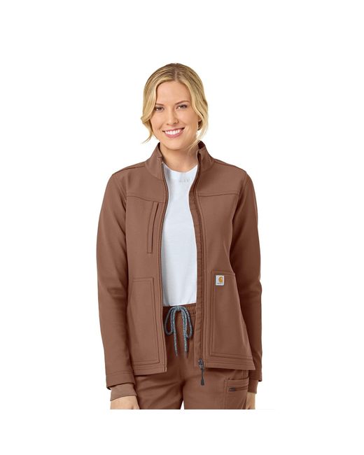 Carhartt Brown Fluid Resistant Fleece Jacket