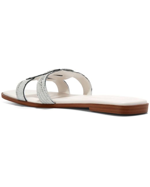 Cole Haan White Chrisee Sandal Flat