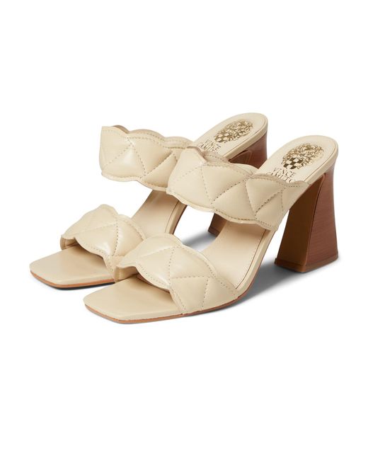 Vince Camuto Leather Renneya Two-strap High Heel Sandal Heeled | Lyst