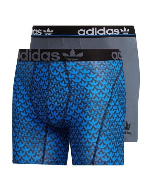 nevel renderen Ik denk dat ik ziek ben adidas Originals Trefoil Athletic Comfort Fit Boxer Brief Underwear in Blue  for Men | Lyst