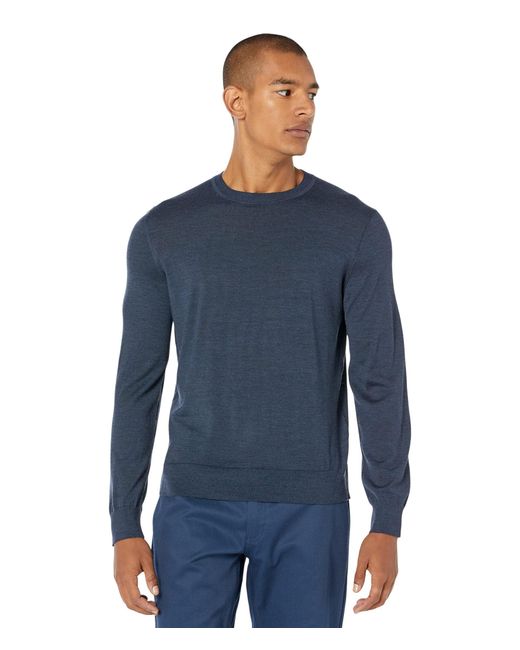 Theory Blue Crew Neck Po Regal Wool for men