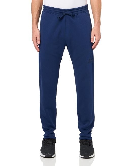 Adidas Blue All Szn Fleece Tapered Pants for men