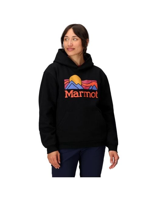 Marmot Black Coastal Logo Hoody
